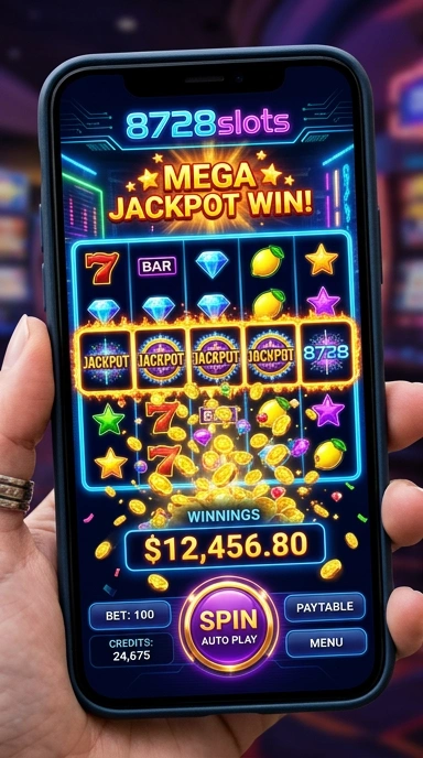 Tampilan antarmuka 8728slots yang sederhana dan menarik.
